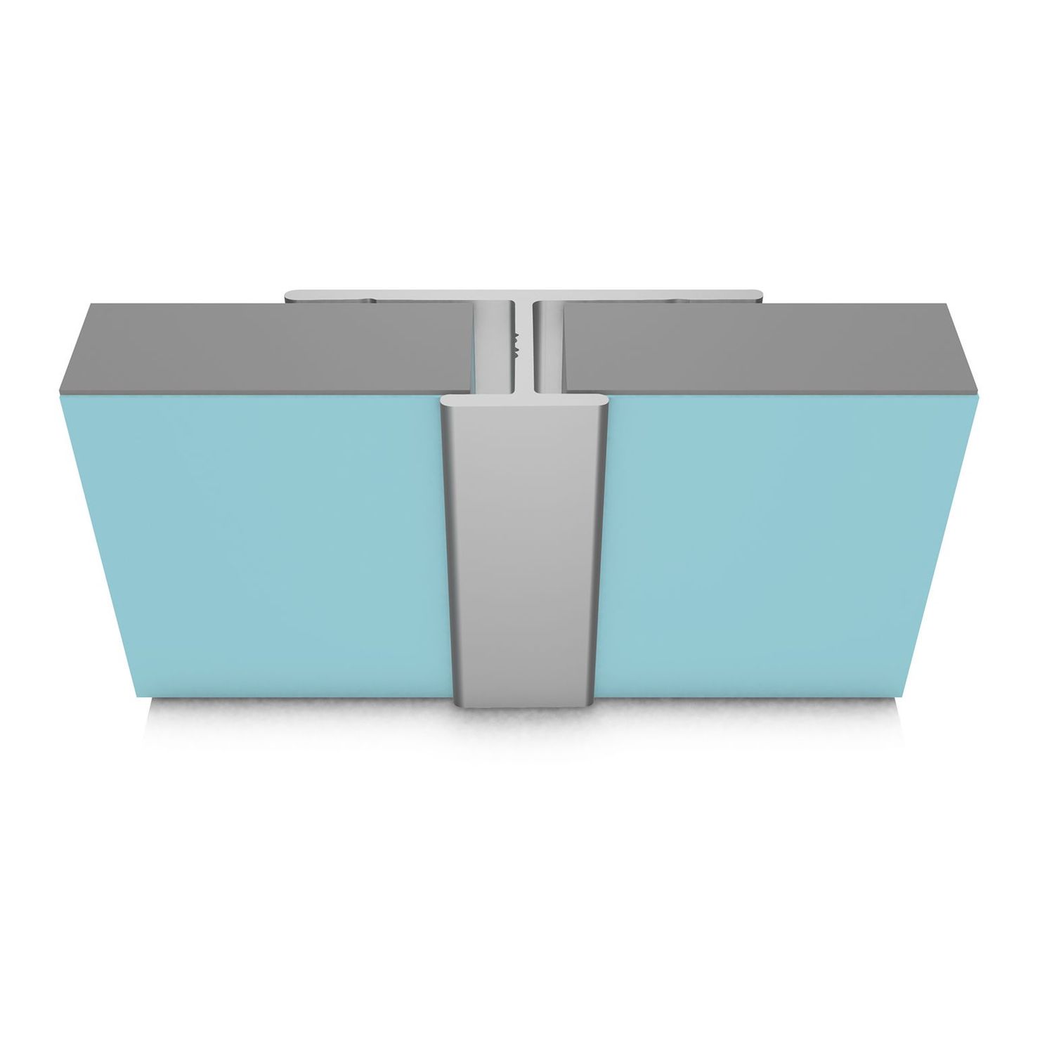 CLASSIC - Type D - Continuous H Joint - Aluminium Extrusion  - 2450mm Long