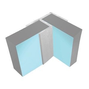 CLASSIC - Type 100 - Flush Corner - Aluminium Extrusion -  2450mm Long