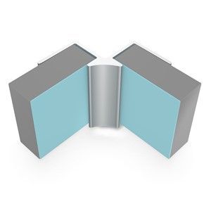 CLASSIC - Type A - Internal Corner - Aluminium Extrusion - 2450mm Long