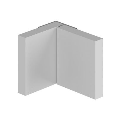 CLASSIC - Type 101 - Invisible Int Corner - Aluminium Extrusion - Mill Finish - 2450mm Long