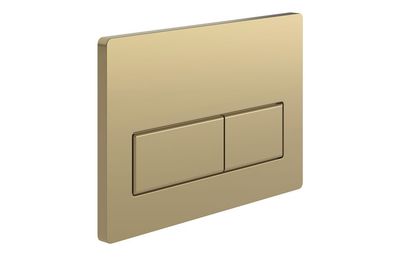 Rectangle Push Button Flushplate - Brushed Bronze Rectangle Push Button Flushplate - Brushed Bronze