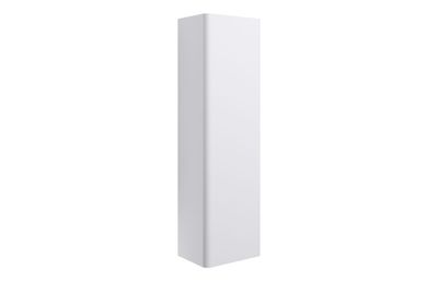 Colette 350mm Wall Hung 1 Door Tall Unit - Matt White