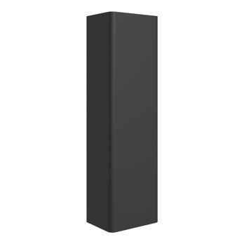 Colette 350mm Wall Hung 1 Door Tall Unit - Matt Black