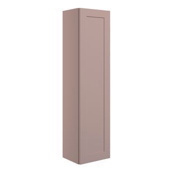 Mable 300mm Wall Hung 1 Door Tall Unit - Matt Peony