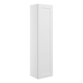 Mable 300mm Wall Hung 1 Door Tall Unit - Matt White