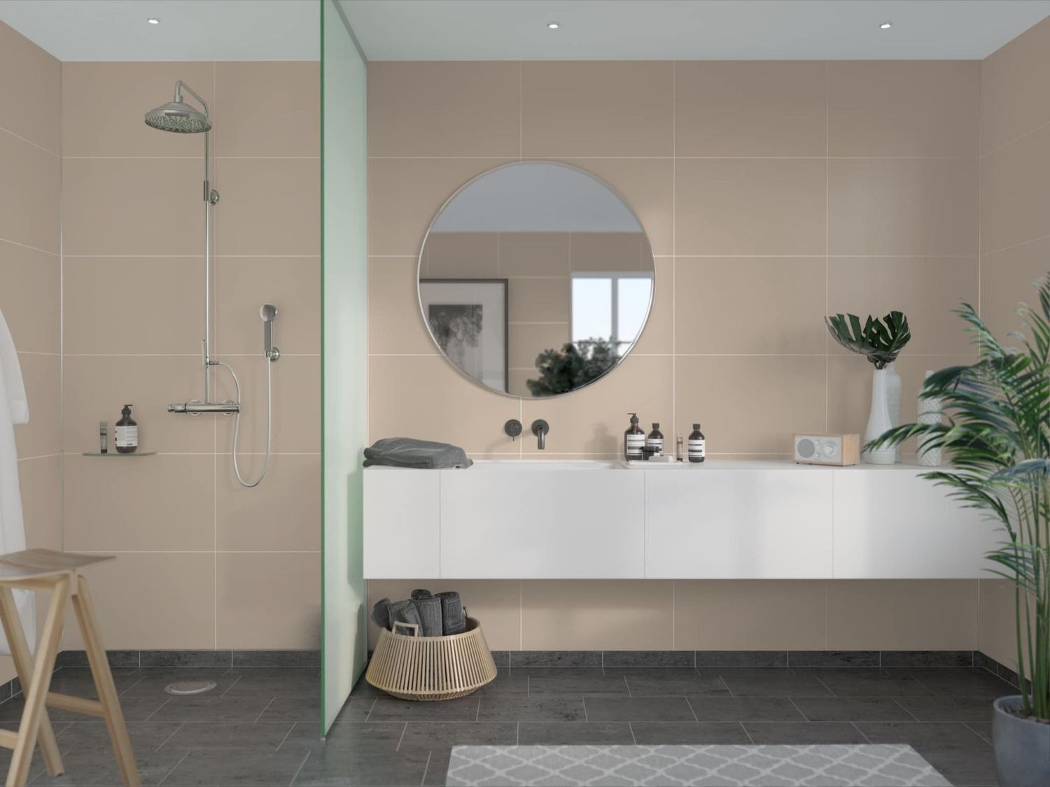 Fibo Contemporary - Light Sand (Tile Effect) - Single