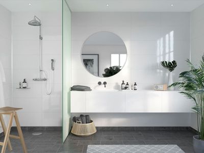 Fibo Contemporary - Athen White (Tile Effect) - Single