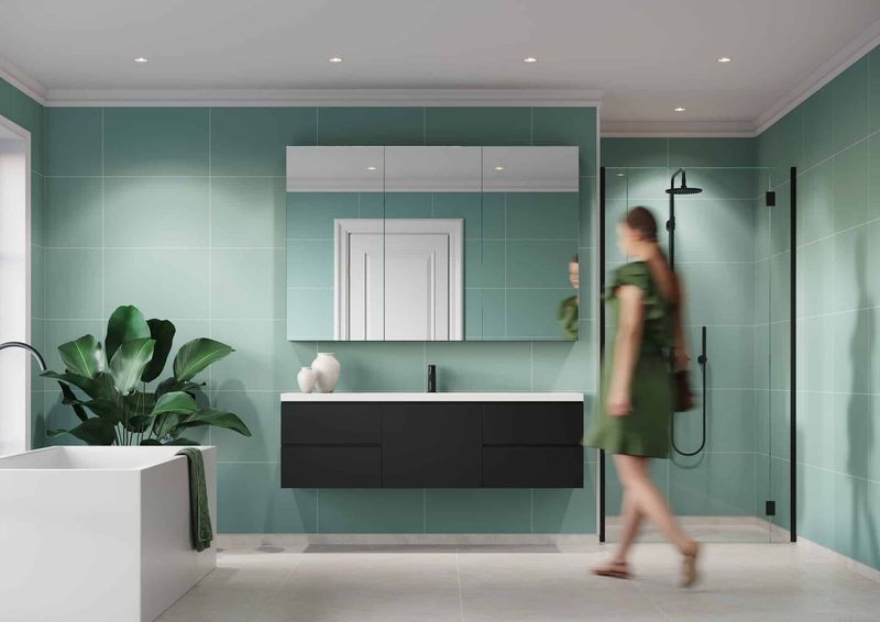 Fibo Contemporary - Aqua Mint (Tile Effect) - Single