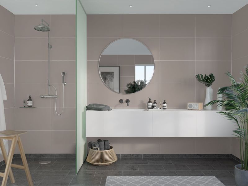 Fibo Contemporary - Warm Grey (Tile Effect) - Single