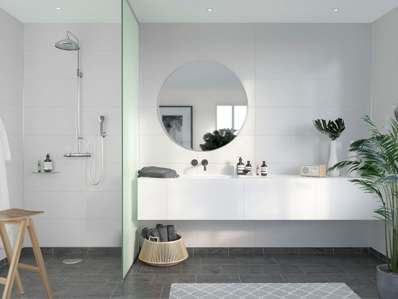 Fibo Contemporary - White Silk 60x30cm (Tile Effect) - Single