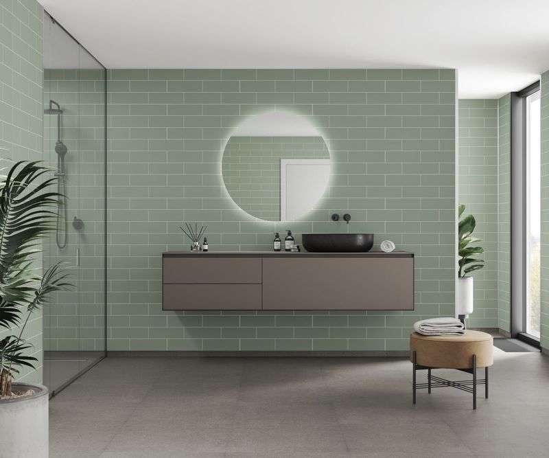 Fibo Urban - Olive Green (Metro Brick) - Single