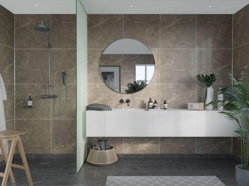 Fibo Marble - Brown Marble (Tile Effect) - Single