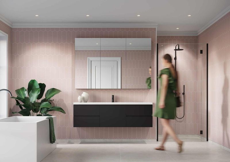 Fibo Urban - Dusky Pink (Elongated Hexagonal) - Single