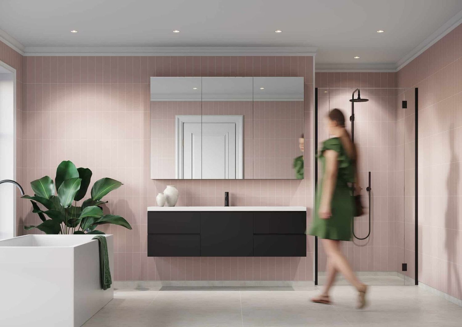 Fibo Urban - Dusky Pink (Stacked Subway) - Single
