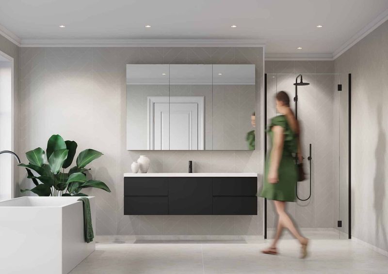 Fibo Urban - Grey Cement (Chevron) - Single