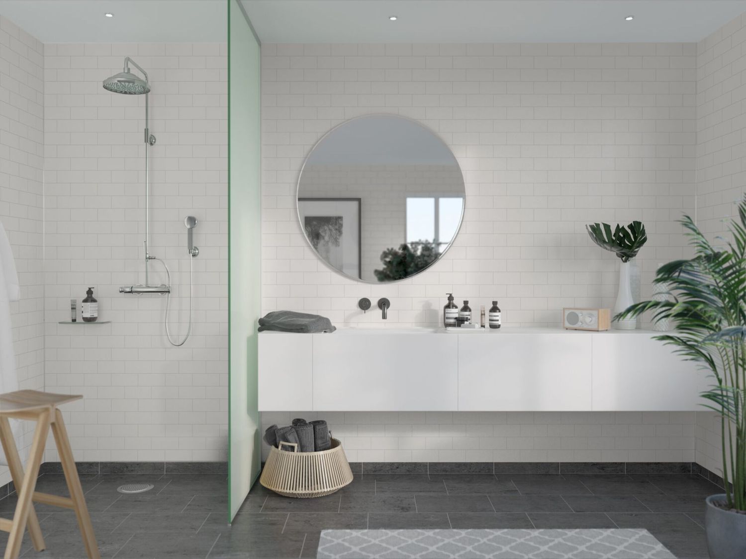 Fibo Urban - White Silk (Metro Brick) - Single