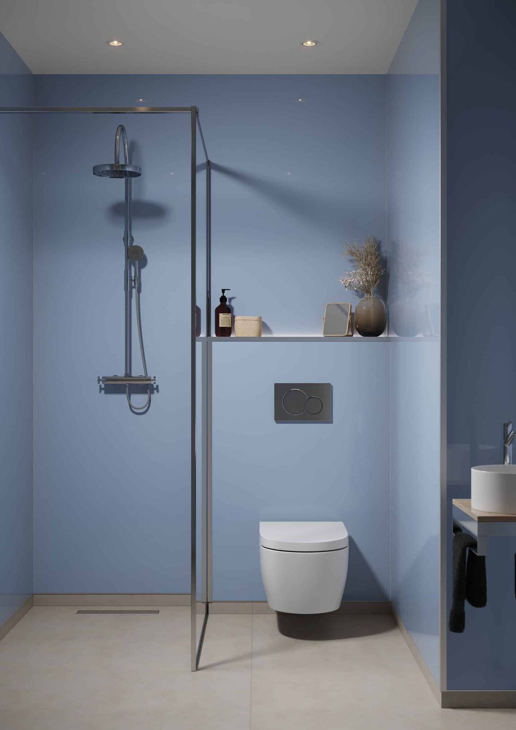 Fibo Timeless - Frozen Blue (Plain Panel) - Single
