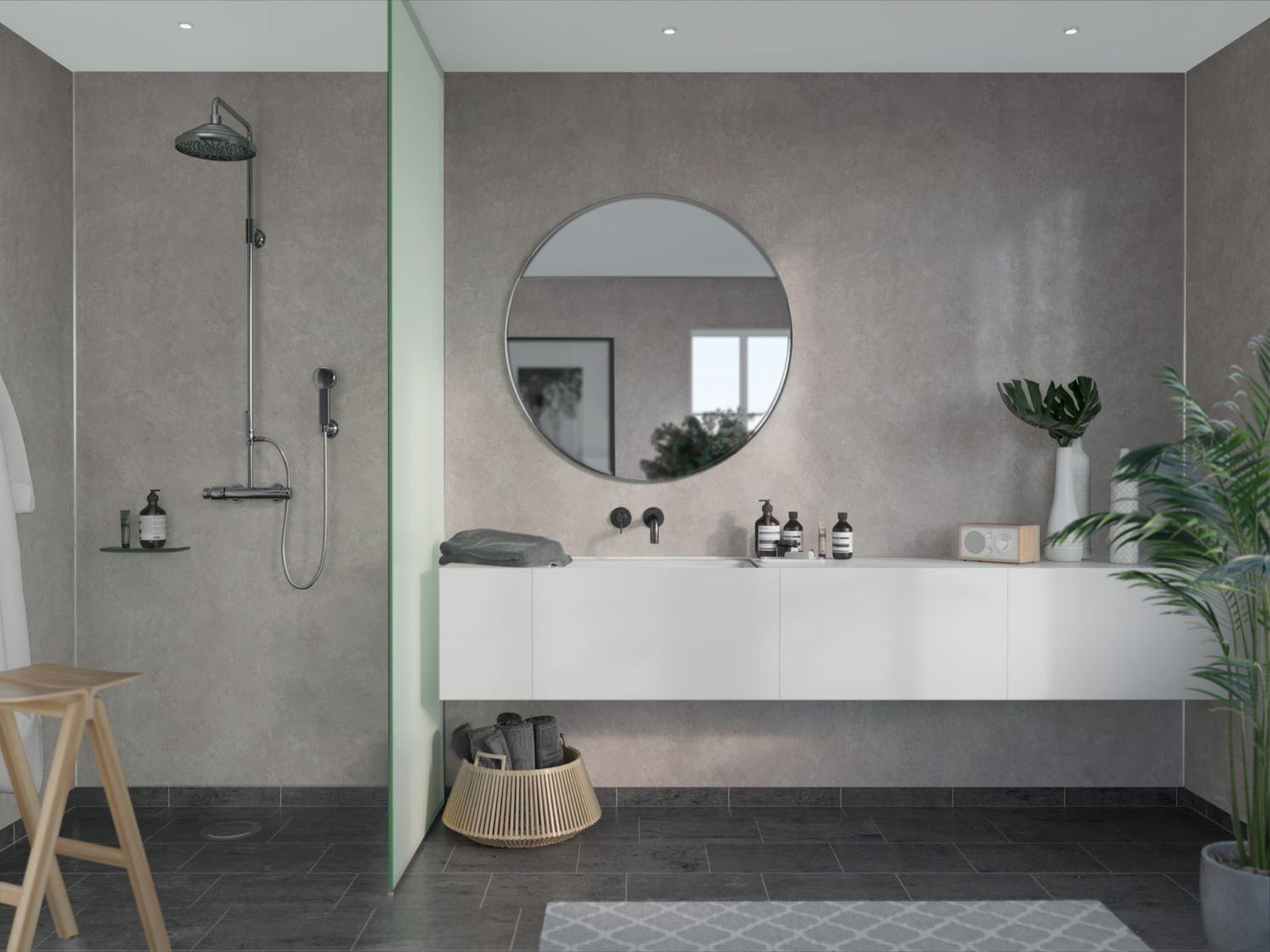 Fibo Timeless - Grey Sand (Plain Panel) - Single