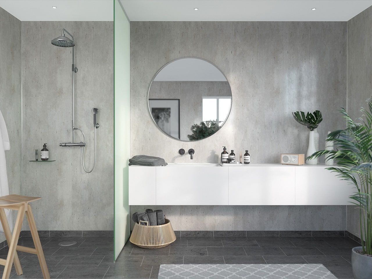 Fibo Signature - Cracked Cement (Plain Panel) - Single