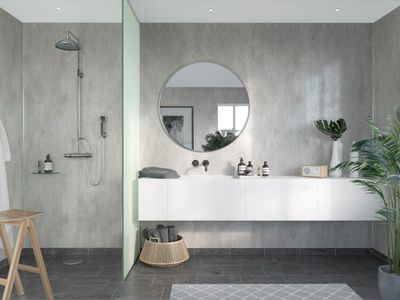 Fibo Signature - Cracked Cement (Plain Panel)