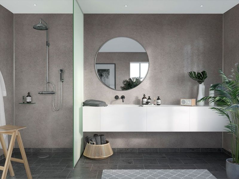 Fibo Signature - Grey Concrete (Plain Panel) - Single
