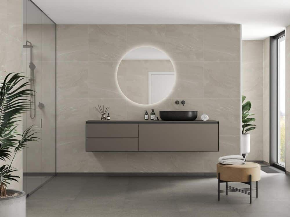 Fibo Scandinavian - Beige Stone (Tile Effect) - Single