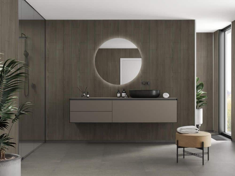 Fibo Scandinavian - Dark Wood (Vertical Plank) - Single