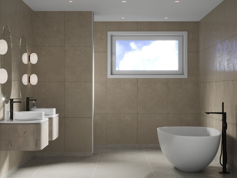 Fibo Scandinavian - Rough Cement (Tile Effect) - Single