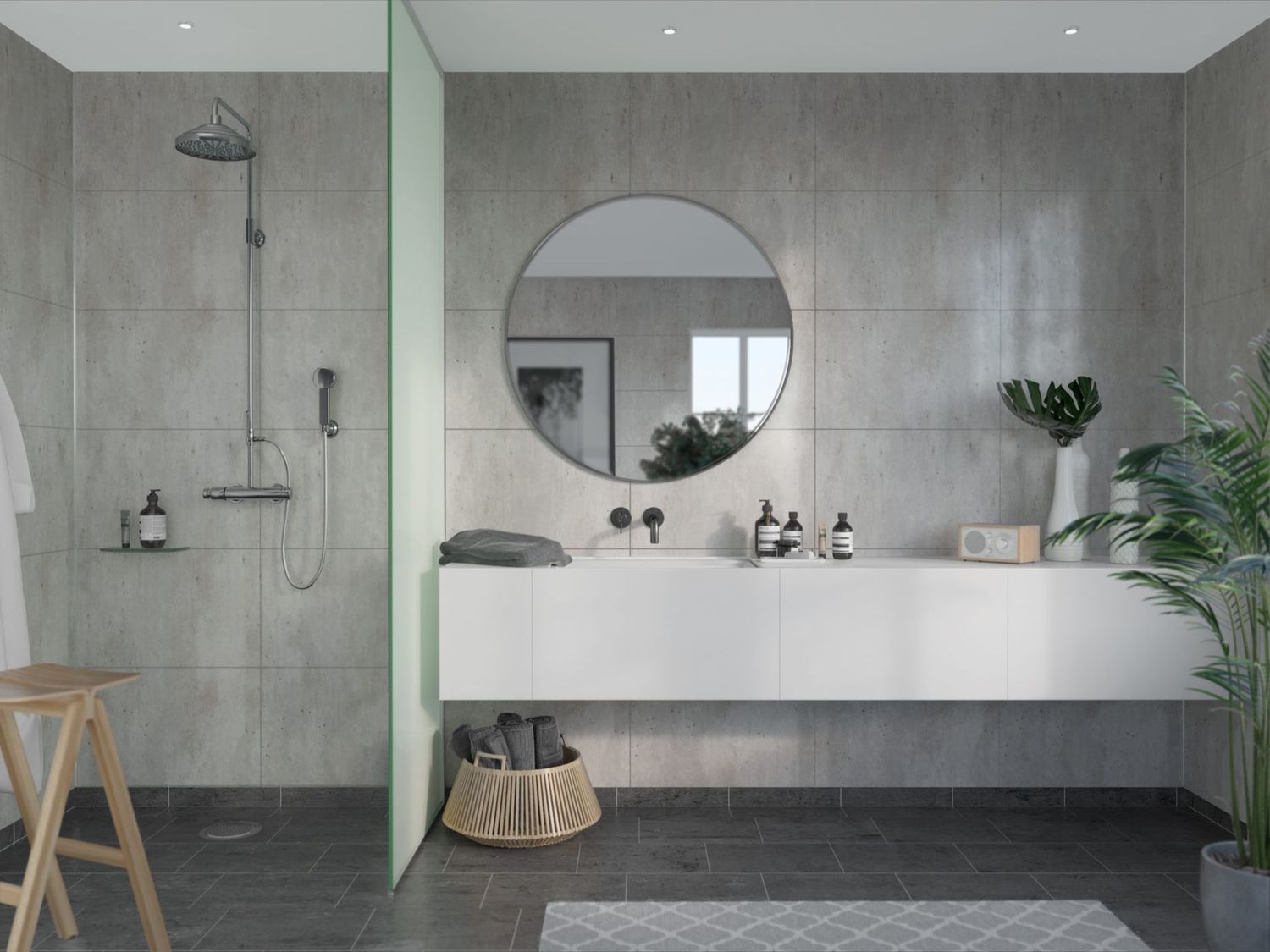 Fibo Scandinavian - Cracked Cement (Tile Effect) - Single