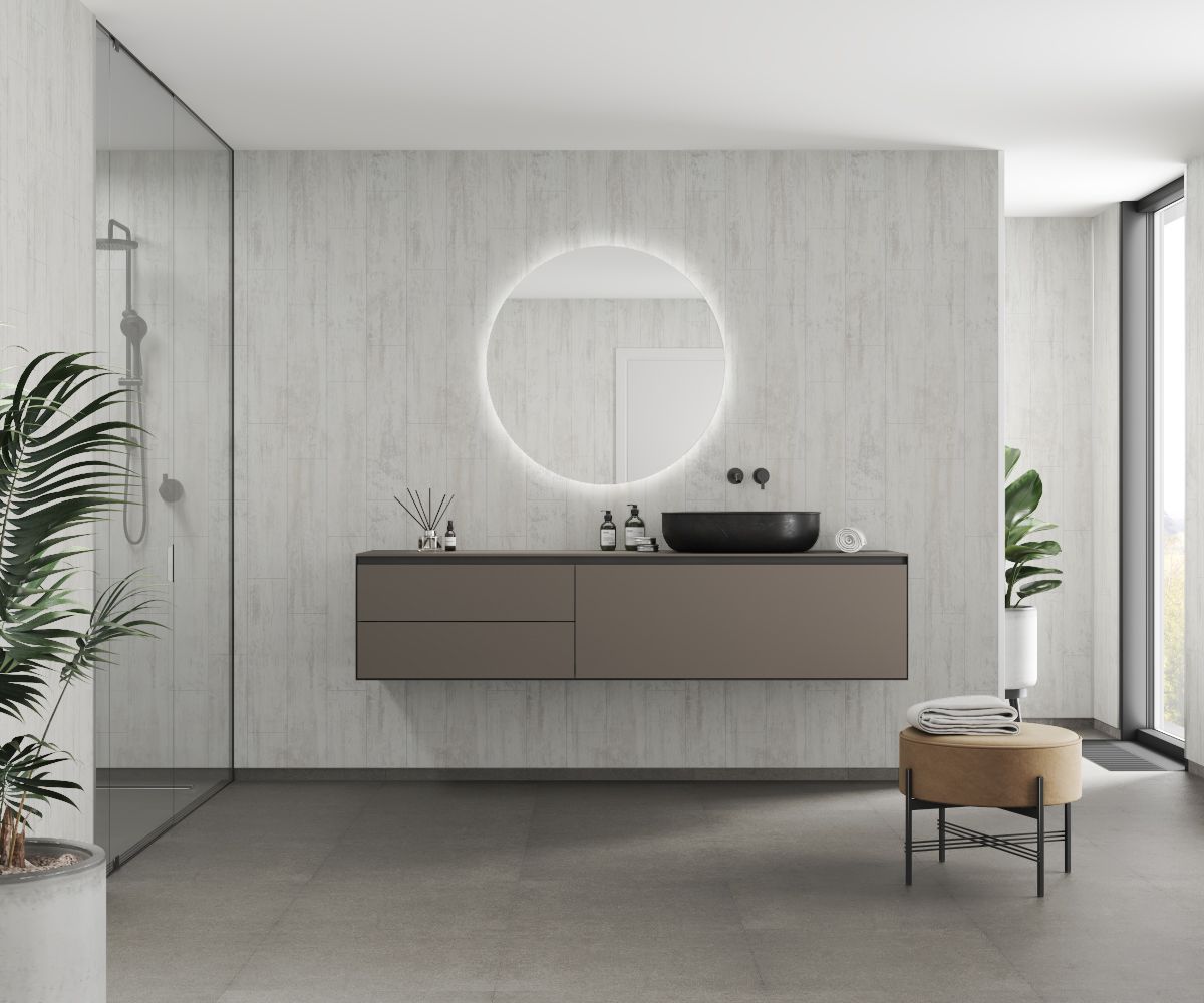 Fibo Scandinavian - Shabby Chic (Vertical Plank) - Single