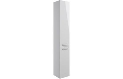 Eleanor 350mm Floor Standing 2 Door Tall Unit - Grey Gloss