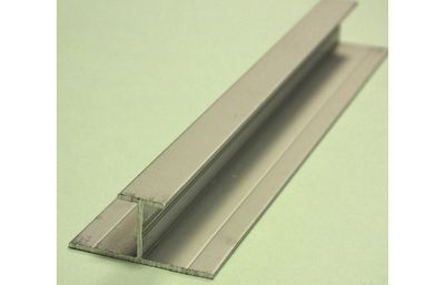 Fibo Aluminium H-Shaped Stacking Profile 2.4m