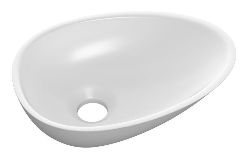 Avril 320x220mm Mini Resin Washbowl - White