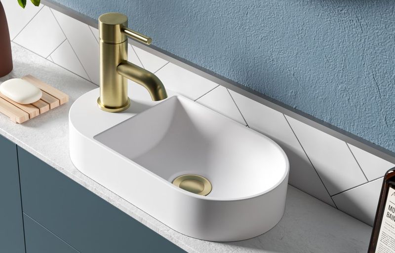 Betty 380x200mm Mini Resin Washbowl - White