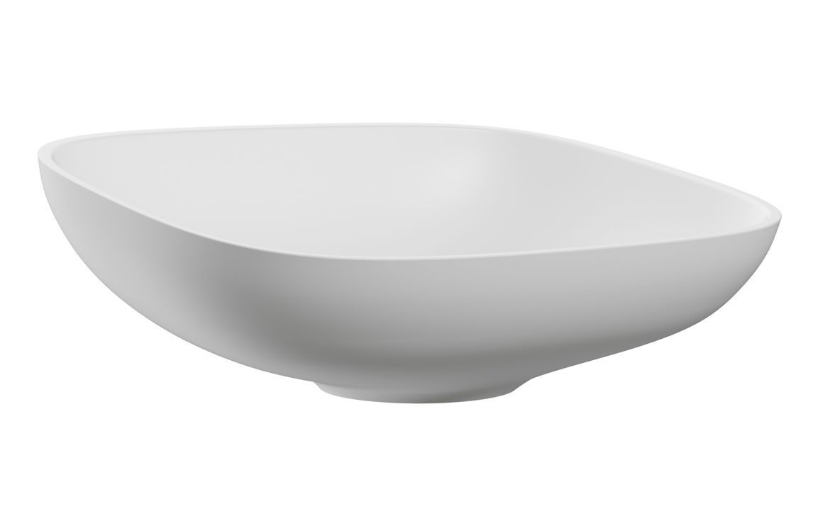 Gradient 500x380mm 0TH Resin Washbowl - White