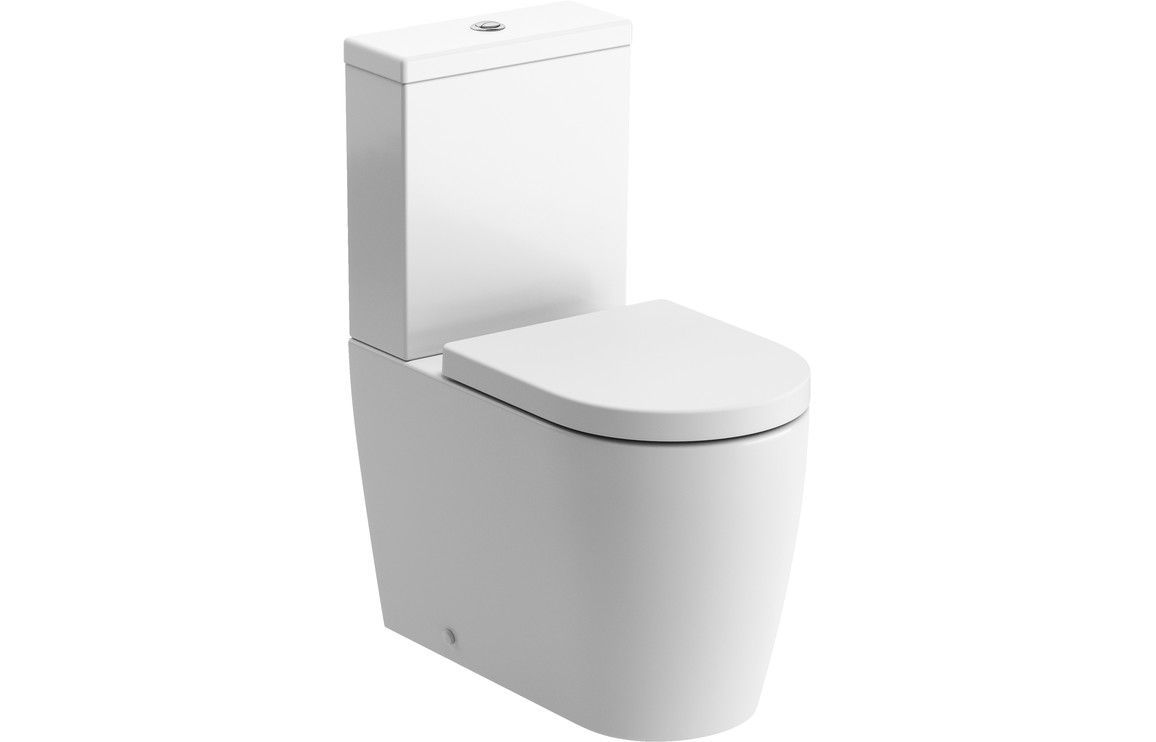 CeCe Rimless Close Coupled Fully Shrouded Comfort Height WC & Soft Close Seat