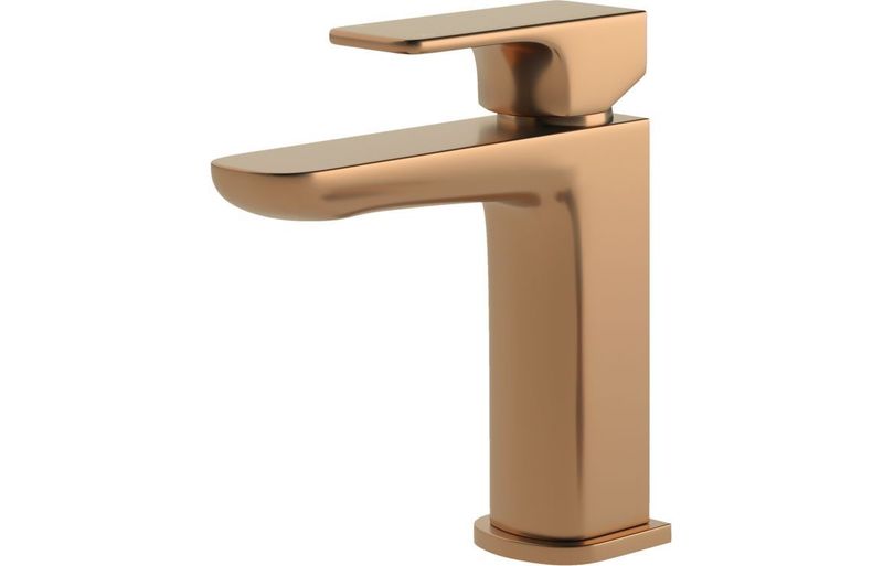 Berta Cloakroom Basin Mixer & Waste - Brushed Bronze