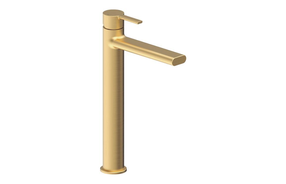 Esther Tall Basin Mixer - Brushed Brass