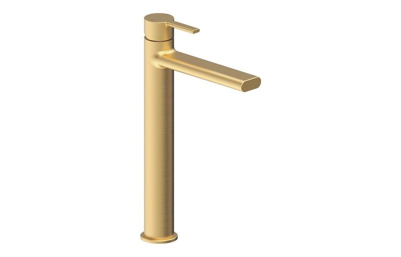 Evolve Tall Basin Mixer - Brushed Brass