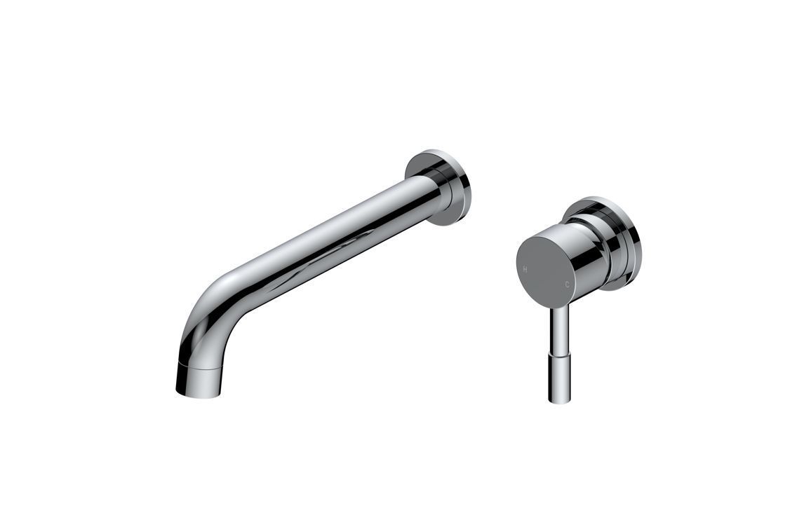 Polly 220mm Wall Mounted Basin Mixer - Chrome