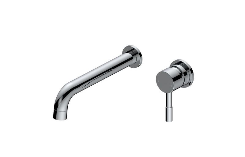 Polly 220mm Wall Mounted Basin Mixer - Chrome