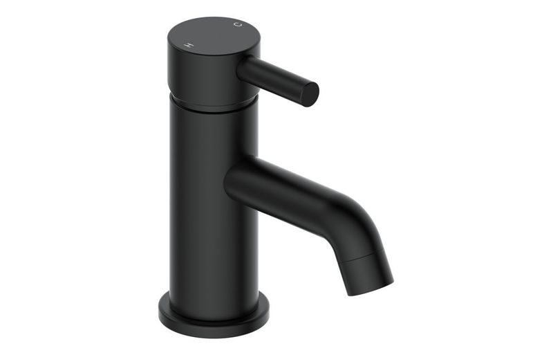 Polly Cloakroom Basin Mixer & Waste - Matt Black
