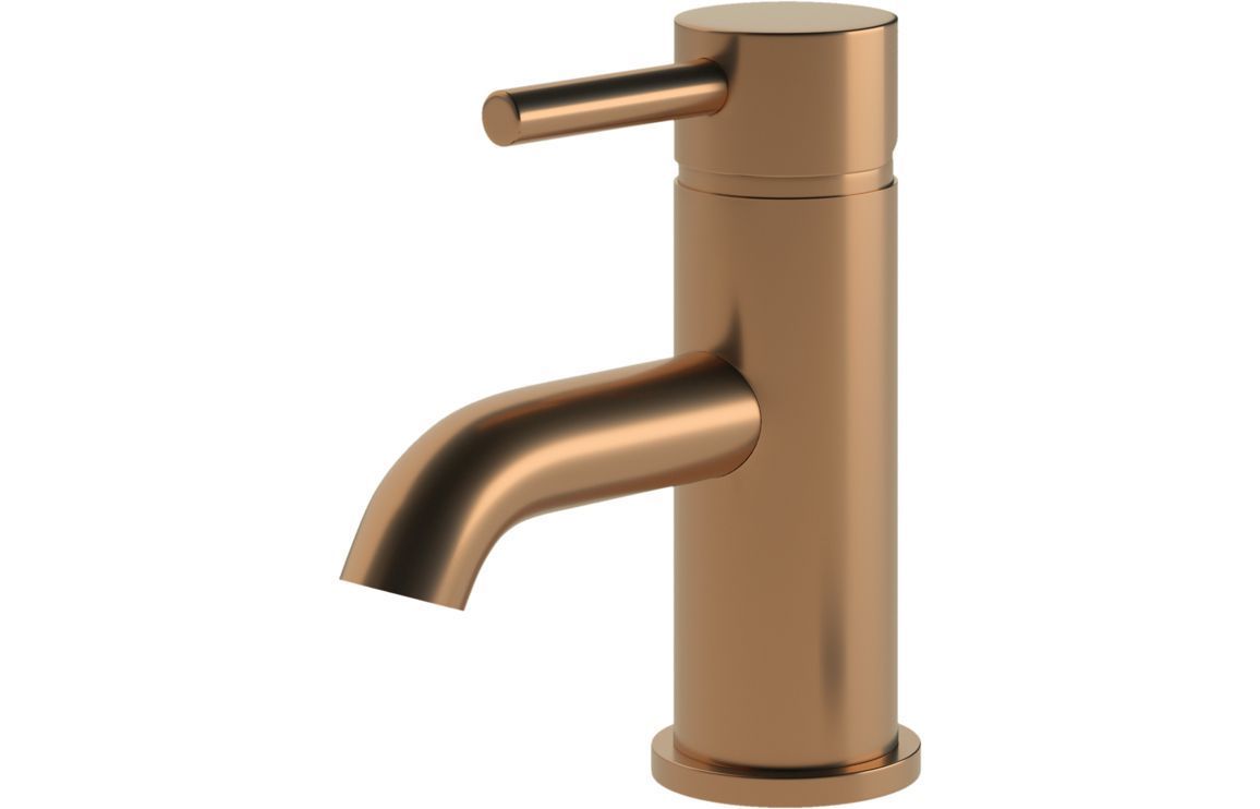 Polly Cloakroom Basin Mixer & Waste - Brushed Bronze