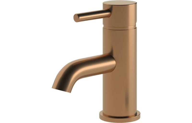 Polly Cloakroom Basin Mixer & Waste - Brushed Bronze