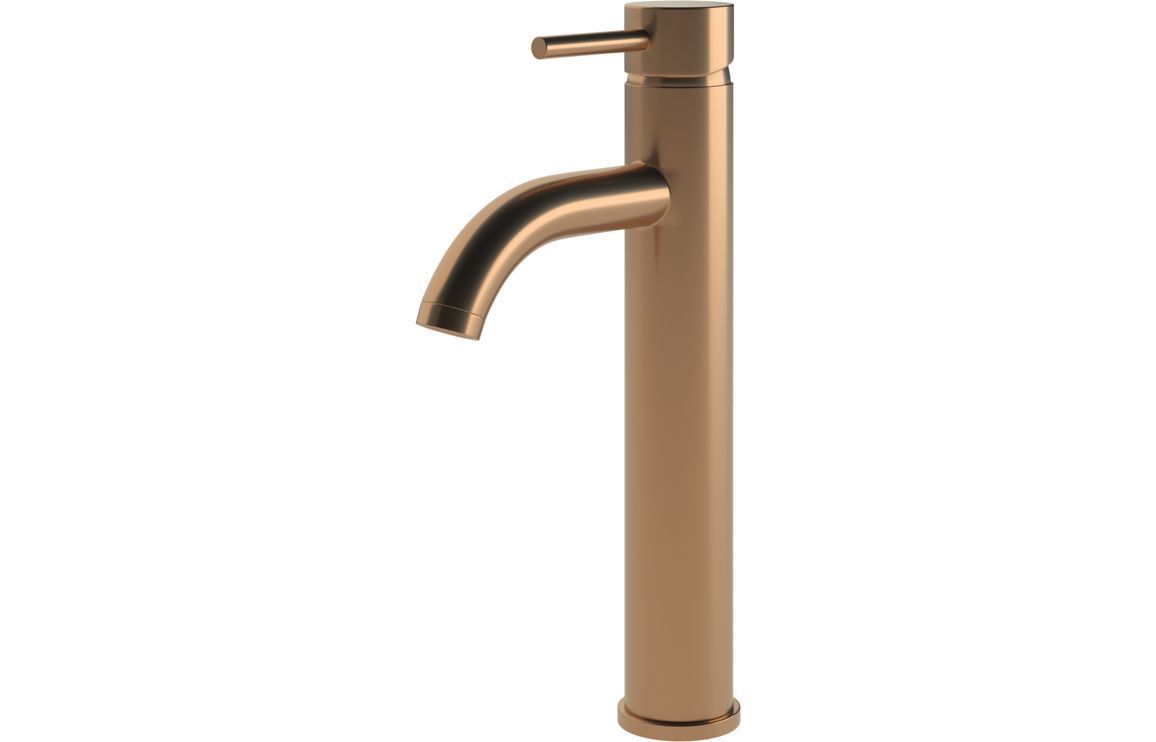 Polly Tall Basin Mixer - Brushed Bronze