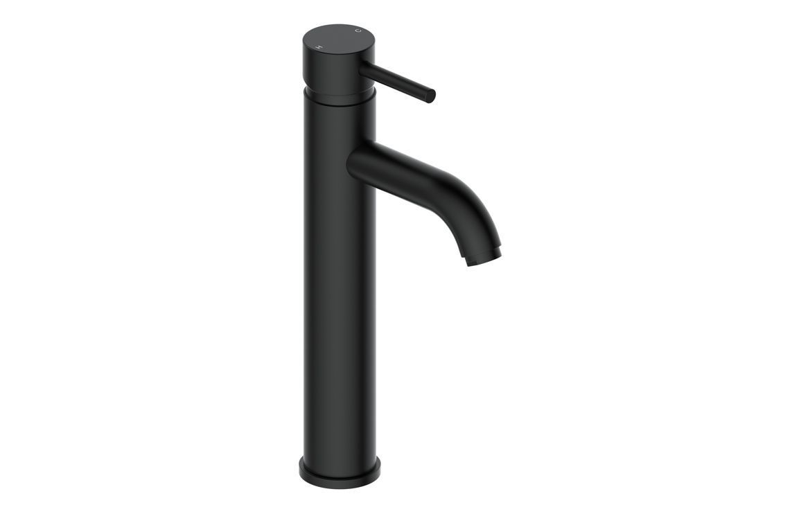 Polly Tall Basin Mixer - Matt Black
