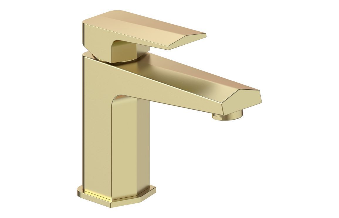 Ross Basin Mixer & Waste - Brushed Brass