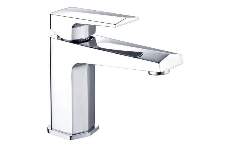 Angle Basin Mixer & Waste - Chrome