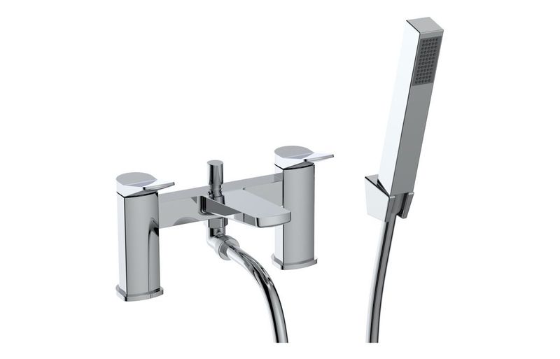 Tilt Bath/Shower Mixer & Bracket - Chrome