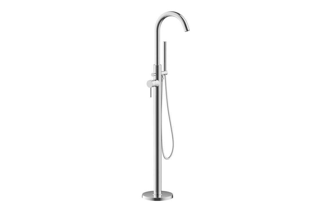Polly Floor Standing Bath/Shower Mixer - Chrome